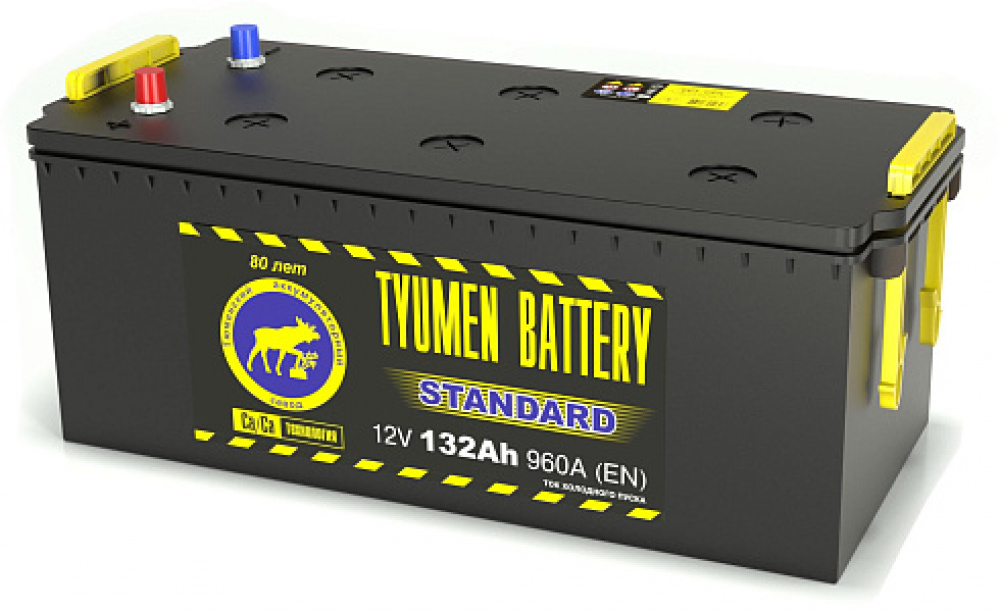 Аккумулятор Tyumen Battery "STANDARD" 6 СТ 132 A (EN) 960