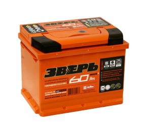 Аккумулятор Зверь 60 ЗR ОБРАТНАЯ ПОЛЯРНОСТЬ