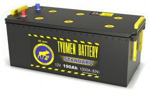 Аккумулятор Tyumen Battery "STANDARD" 6 СТ 190 (конус)