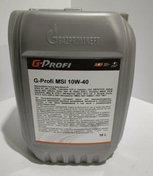 Масло моторное 10w40 Газпром G-Profi MSI 10 л.
